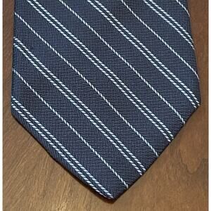 Vintage Brooks Basics Blue 100% Silk Men’s Neck Tie Made In USA